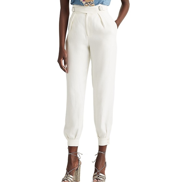 ❌SOLD❌ RALPH LAUREN PURPLE LABEL VIOLA HIGH WAISTED TAILORED TROUSERS - Picture 8 of 10